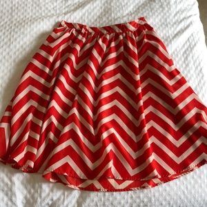 Chevron skirt